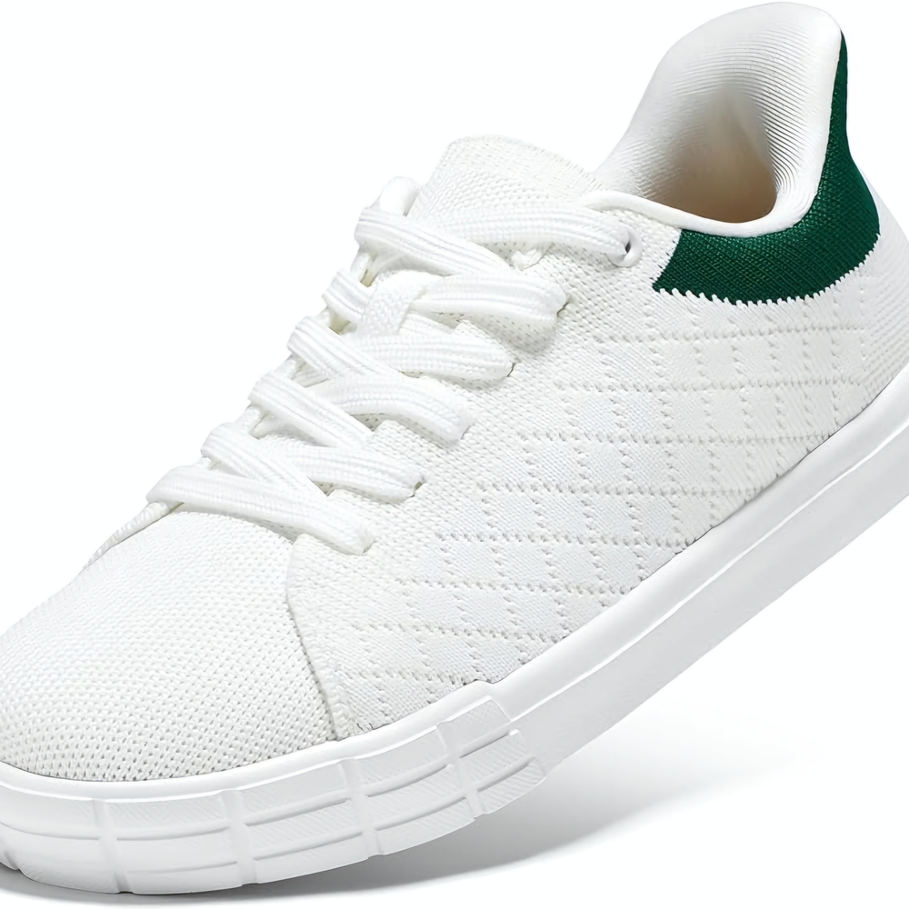 White and Green Men's Sneakers